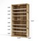 8 Tier Tall Shoe Rack Organizer 40 Pair Capacity Adjustable Shelves Space Saving Freestanding Entryway Hallway Bedroom Open Storage Unit